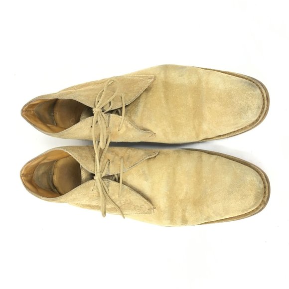 Men's Gucci GG Monogram Lace Up Chukka Boots Shoe Size 11.5 UK/12 US Beige Suede - Picture 8 of 10